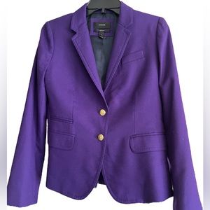 J. Crew Schoolboy Jacket in Purple